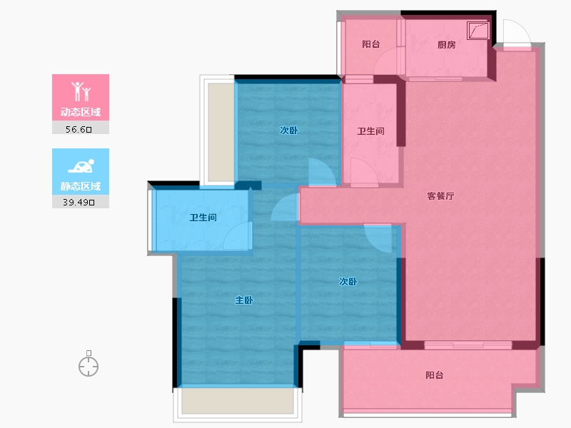 广西壮族自治区-梧州市-恒信悦珑臺-88.00-户型库-动静分区