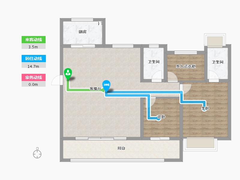 湖南省-永州市-永州碧桂园·翘楚棠-100.01-户型库-动静线