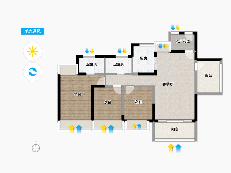 海南省-海口市-千江悦-92.87-户型库-采光通风