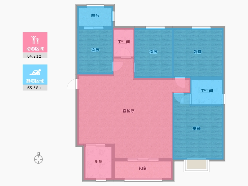 福建省-泉州市-嘉惠小区-A1区-120.00-户型库-动静分区