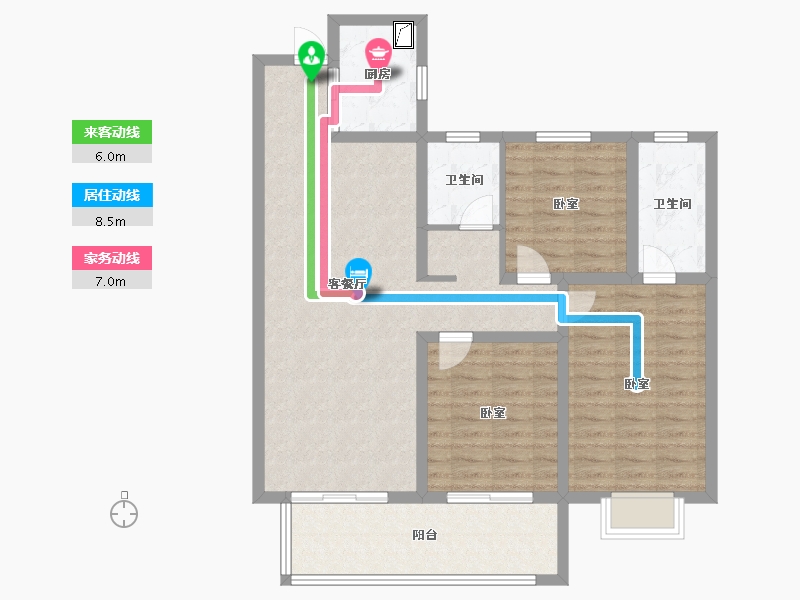 陕西省-宝鸡市-山河大观-98.01-户型库-动静线