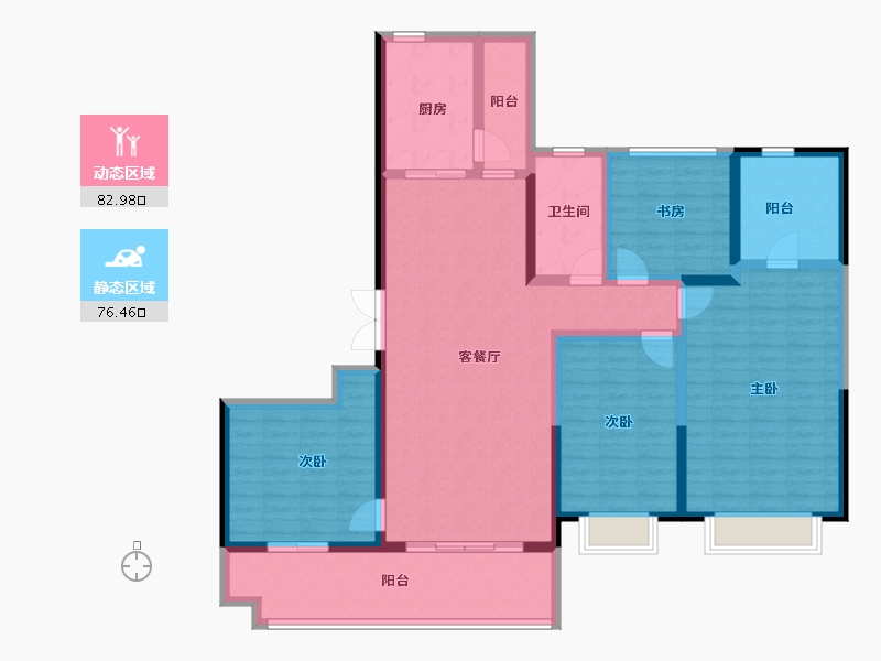 河南省-开封市-郑东恒大文化旅游城-143.20-户型库-动静分区