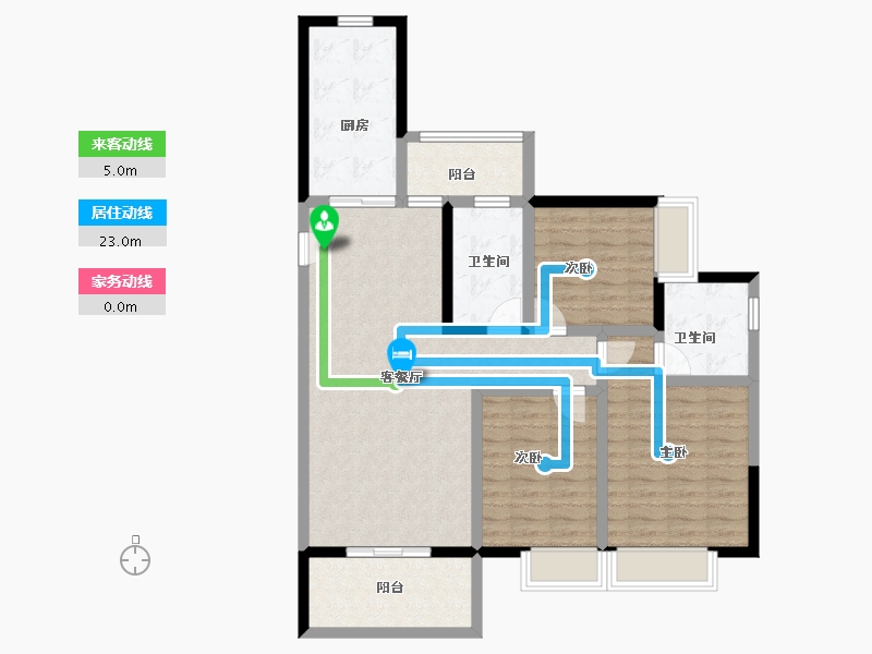 河南省-开封市-郑东恒大文化旅游城-99.56-户型库-动静线