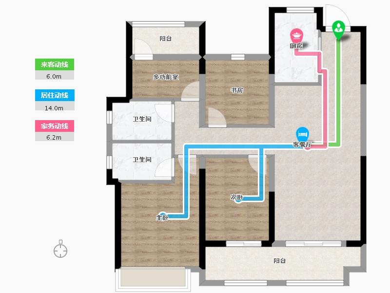 湖南省-株洲市-金地天元汇-99.99-户型库-动静线