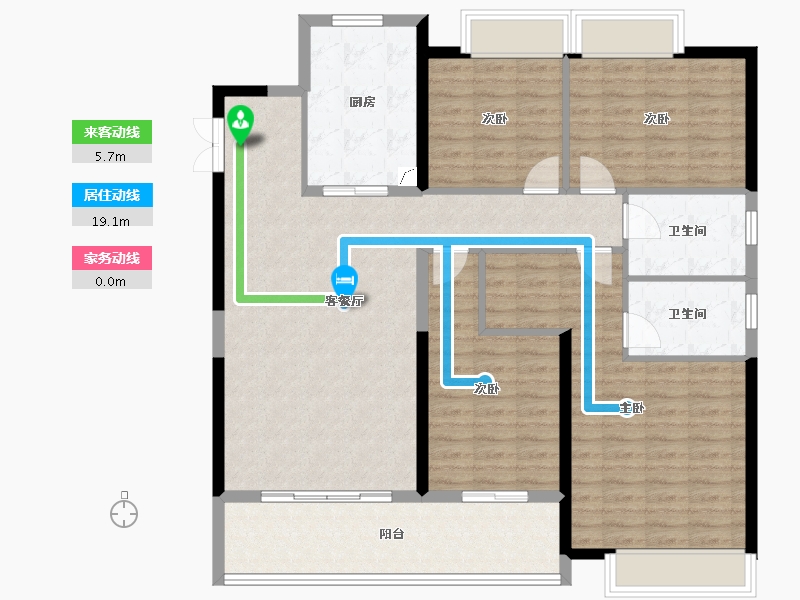 安徽省-安庆市-置地安庆中心-124.58-户型库-动静线