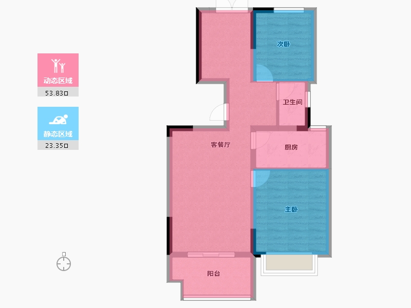 海南省-海口市-首开美墅湾-69.08-户型库-动静分区