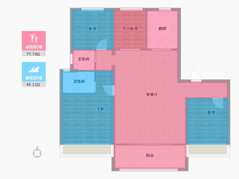 河南省-安阳市-碧桂园林语印象-112.10-户型库-动静分区