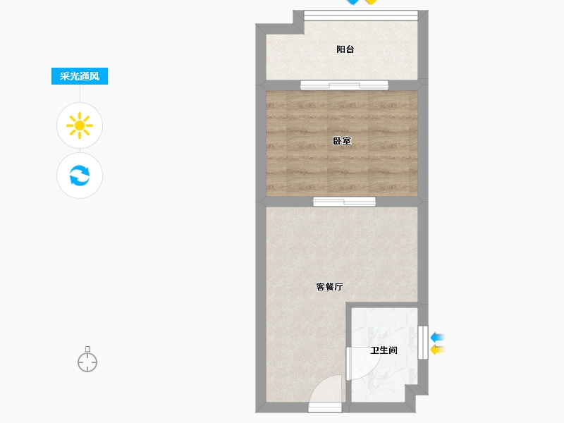 湖南省-衡阳市-星美CCPARK新外滩-31.61-户型库-采光通风