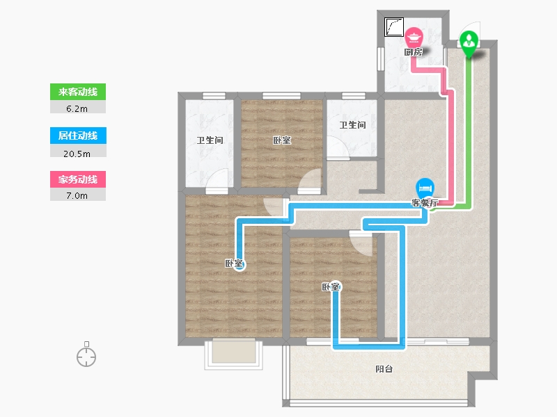 陕西省-宝鸡市-山河大观-98.01-户型库-动静线