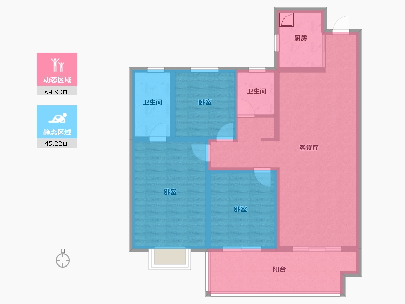 陕西省-宝鸡市-山河大观-98.01-户型库-动静分区