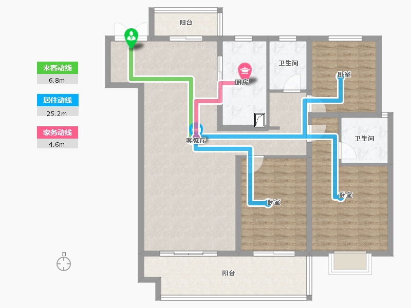 陕西省-宝鸡市-山河大观-118.01-户型库-动静线