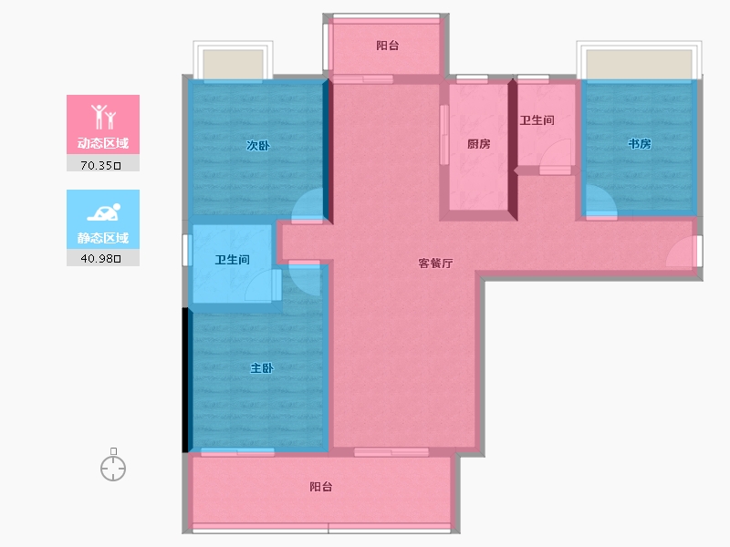 湖南省-衡阳市-欢乐里-98.10-户型库-动静分区