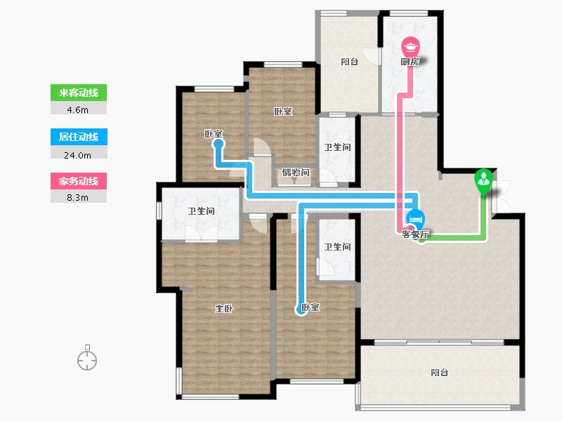 湖南省-株洲市-星合湘水湾-204.97-户型库-动静线