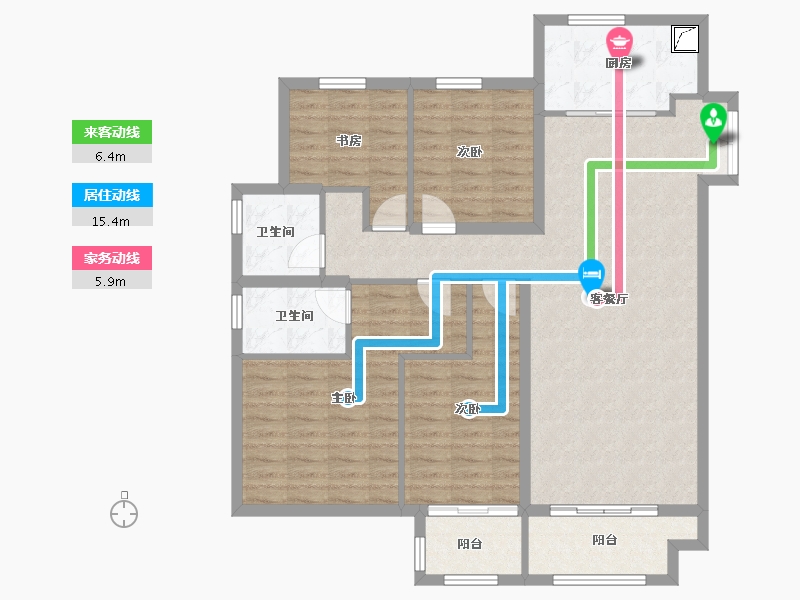 河北省-廊坊市-远洋光华城-110.41-户型库-动静线