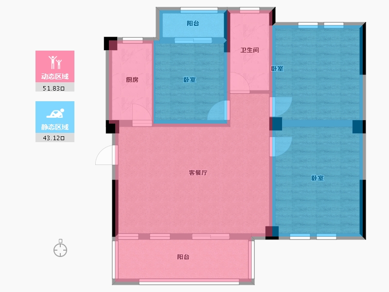 山东省-潍坊市-德润天合-96.00-户型库-动静分区