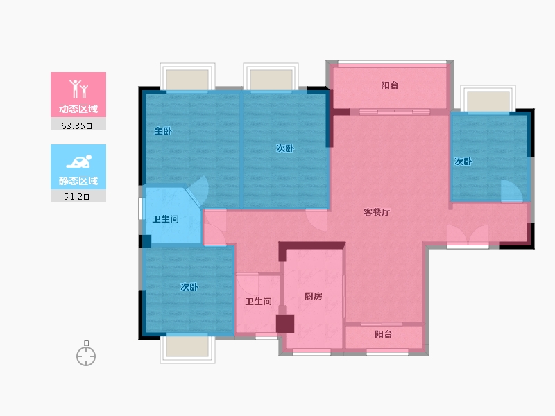 福建省-三明市-状元壹号-110.00-户型库-动静分区