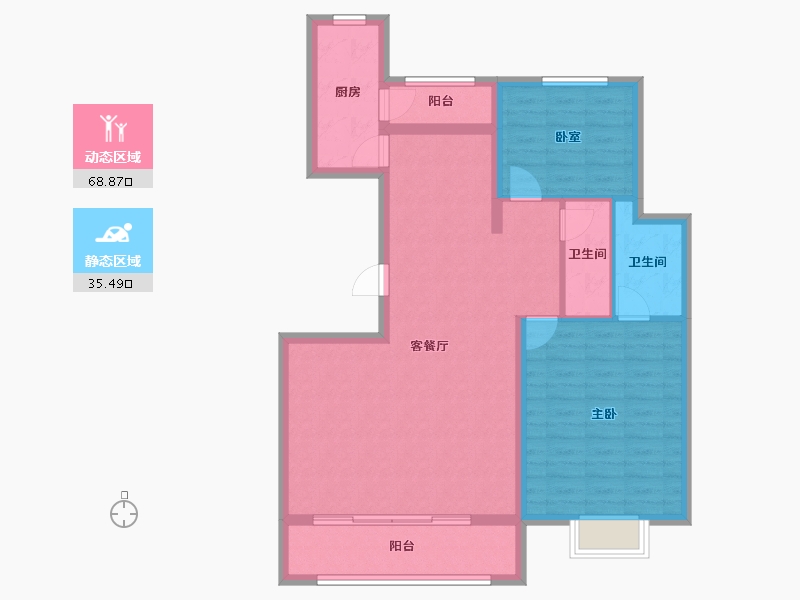 山西省-大同市-文瀛壹号院-94.11-户型库-动静分区