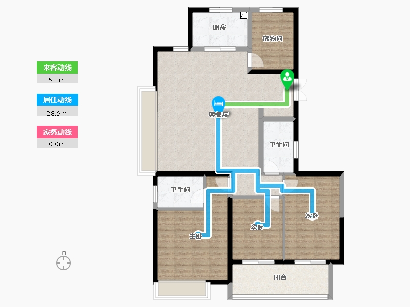 安徽省-安庆市-置地安庆中心-116.41-户型库-动静线