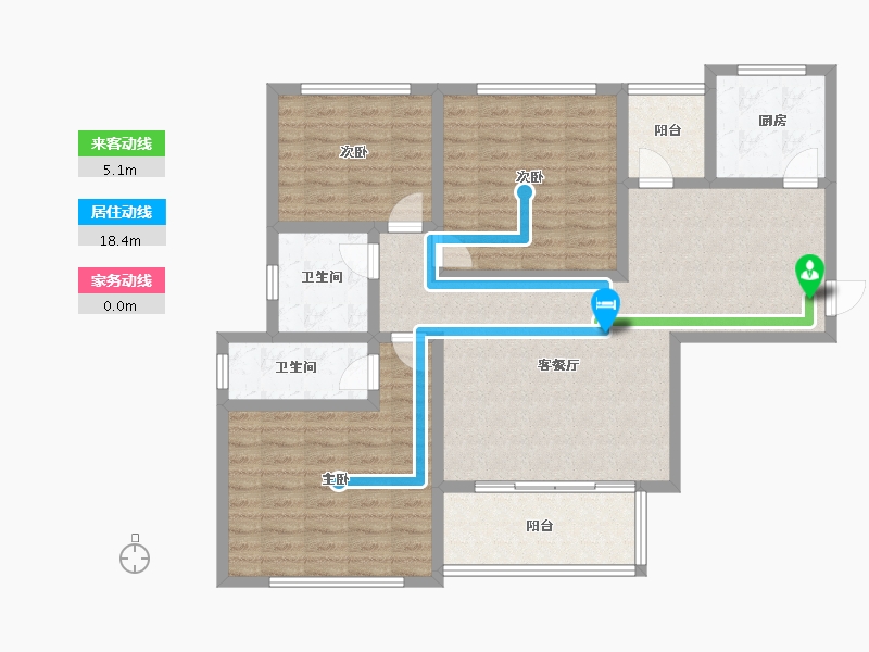 陕西省-宝鸡市-水木华院-110.01-户型库-动静线