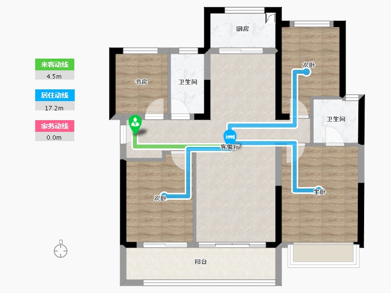 广东省-梅州市-梅州中骏世界城-89.91-户型库-动静线