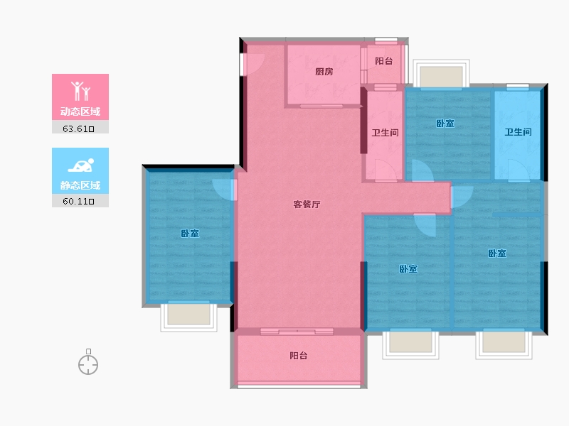 广东省-湛江市-奥园世耀中心城-112.00-户型库-动静分区