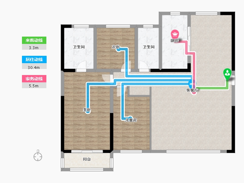 山东省-济南市-融创东山府-154.00-户型库-动静线