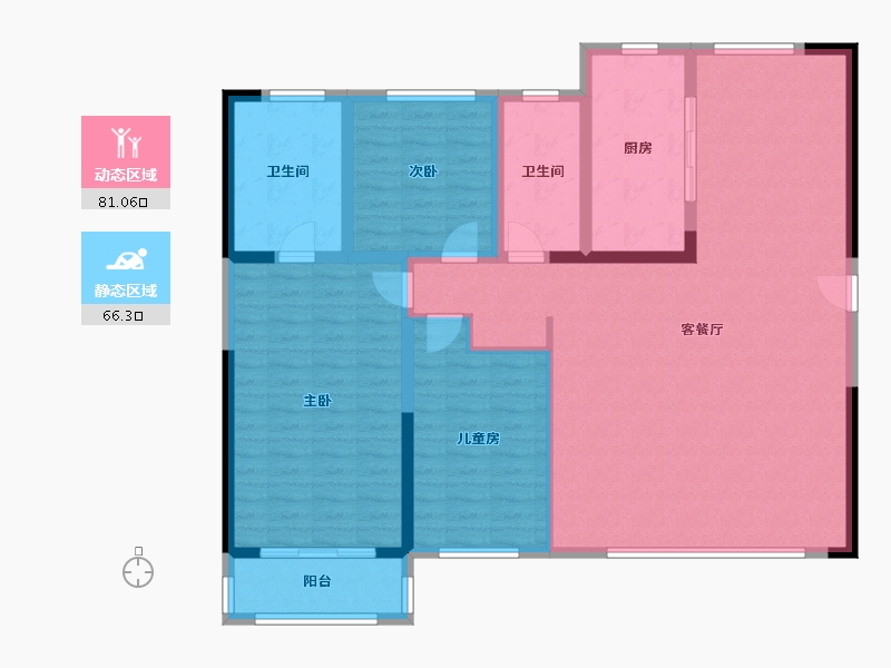 山东省-济南市-融创东山府-154.00-户型库-动静分区