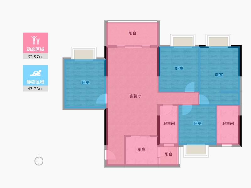 广东省-湛江市-奥园世耀中心城-99.20-户型库-动静分区