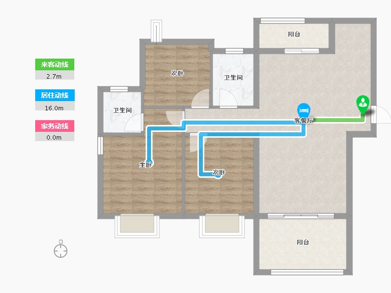 江西省-吉安市-东山中央首府-88.14-户型库-动静线