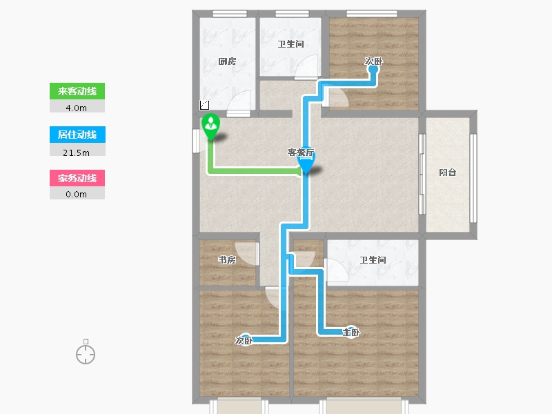 湖北省-黄冈市-方木山居-92.80-户型库-动静线