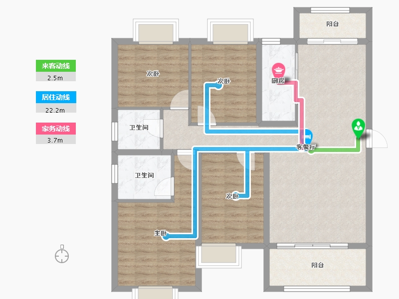 江西省-吉安市-鹭洲学府-103.38-户型库-动静线