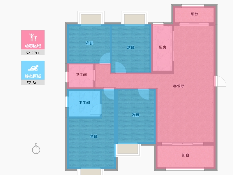 江西省-吉安市-鹭洲学府-103.38-户型库-动静分区