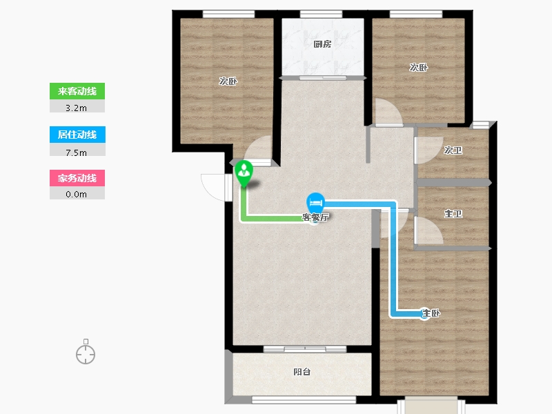 河北省-邢台市-豫北名城-98.04-户型库-动静线