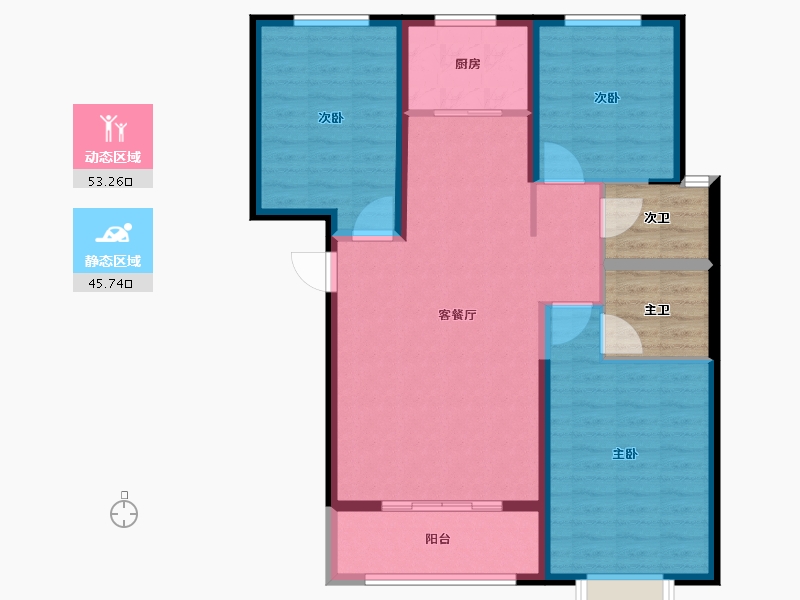 河北省-邢台市-豫北名城-98.04-户型库-动静分区