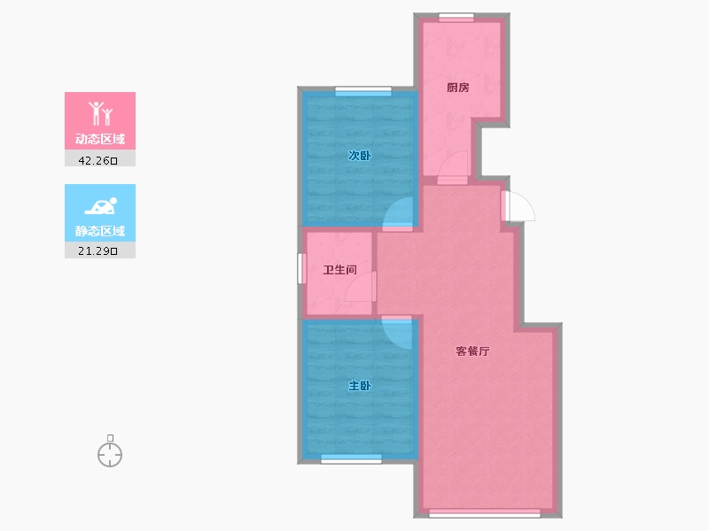 河北省-秦皇岛市-兴桐鑫城-56.06-户型库-动静分区