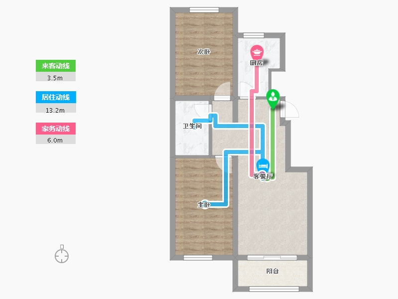 河北省-秦皇岛市-兴桐鑫城-61.93-户型库-动静线