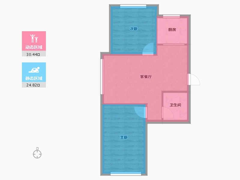 河北省-秦皇岛市-兴桐鑫城-49.65-户型库-动静分区