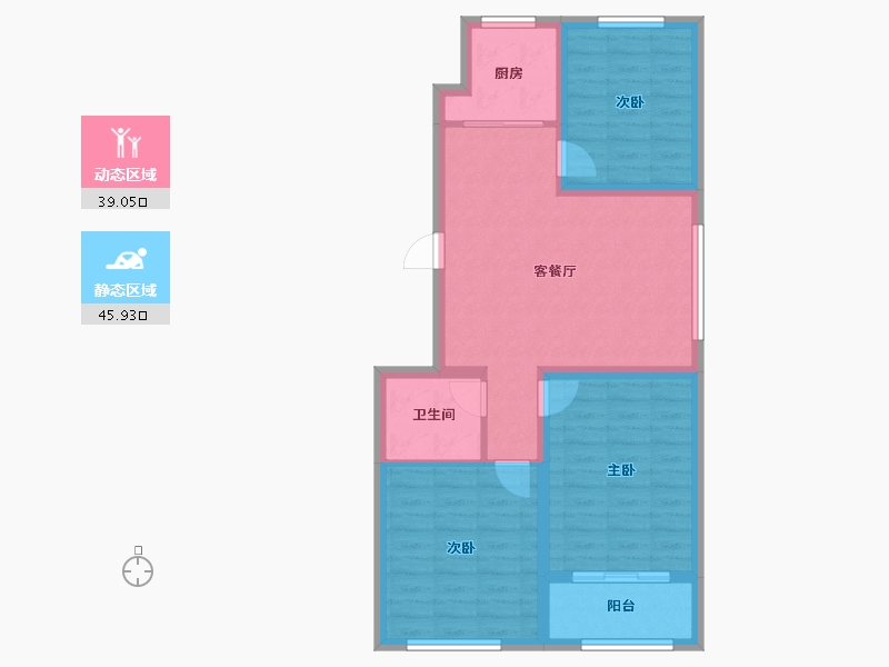 河北省-秦皇岛市-兴桐鑫城-75.92-户型库-动静分区