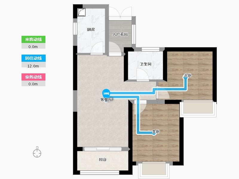 福建省-福州市-罗源湾滨海新城-68.00-户型库-动静线