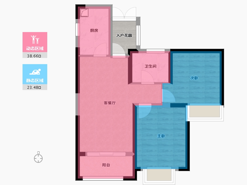 福建省-福州市-罗源湾滨海新城-68.00-户型库-动静分区