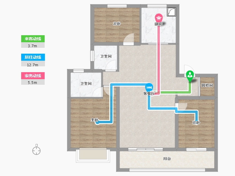 河北省-石家庄市-融创未来中心-101.38-户型库-动静线