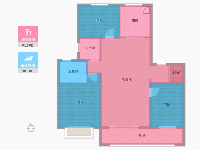 河北省-石家庄市-融创未来中心-101.38-户型库-动静分区