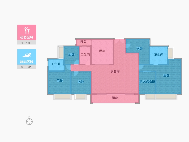 广东省-湛江市-湛江招商国际邮轮城-168.01-户型库-动静分区