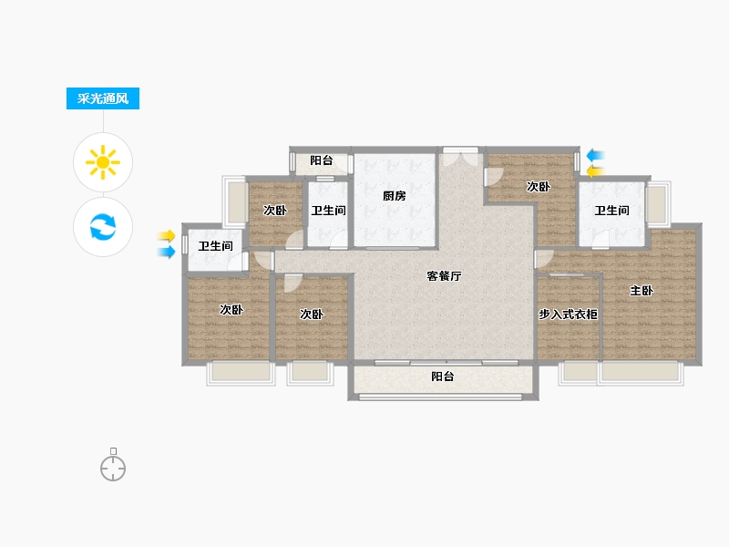 广东省-湛江市-湛江招商国际邮轮城-168.01-户型库-采光通风