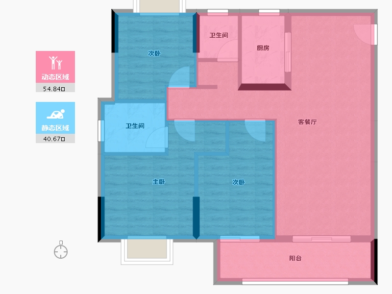 江西省-吉安市-金永源书香万里-86.32-户型库-动静分区