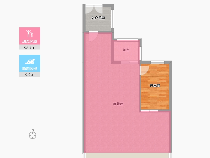 浙江省-金华市-新光天地2期-85.00-户型库-动静分区