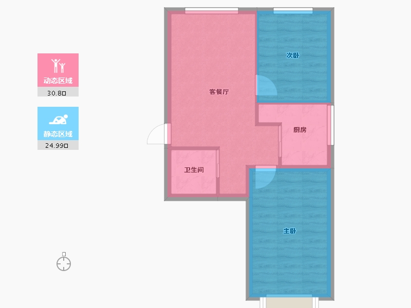 河北省-秦皇岛市-兴桐鑫城-50.02-户型库-动静分区