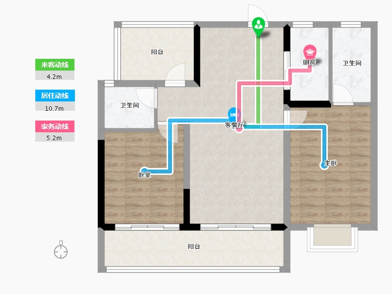 海南省-定安县-​首创森林湖-85.01-户型库-动静线