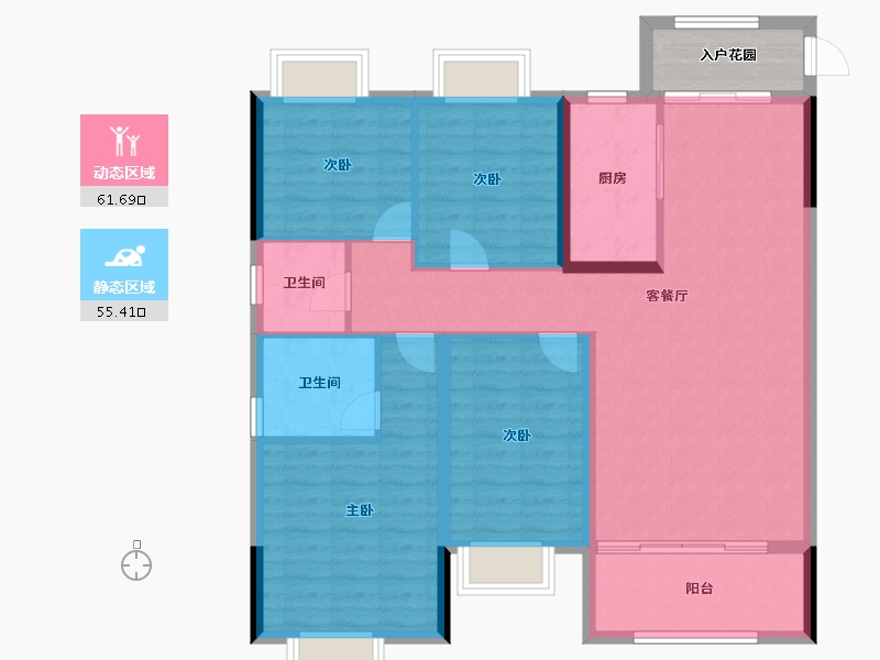 江西省-吉安市-鹭洲学府-110.29-户型库-动静分区