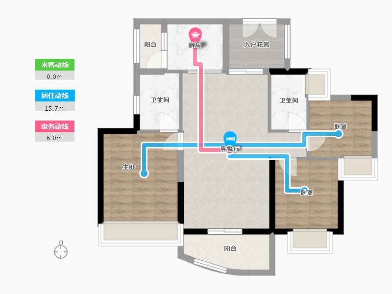 广东省-佛山市-君御海城-82.95-户型库-动静线